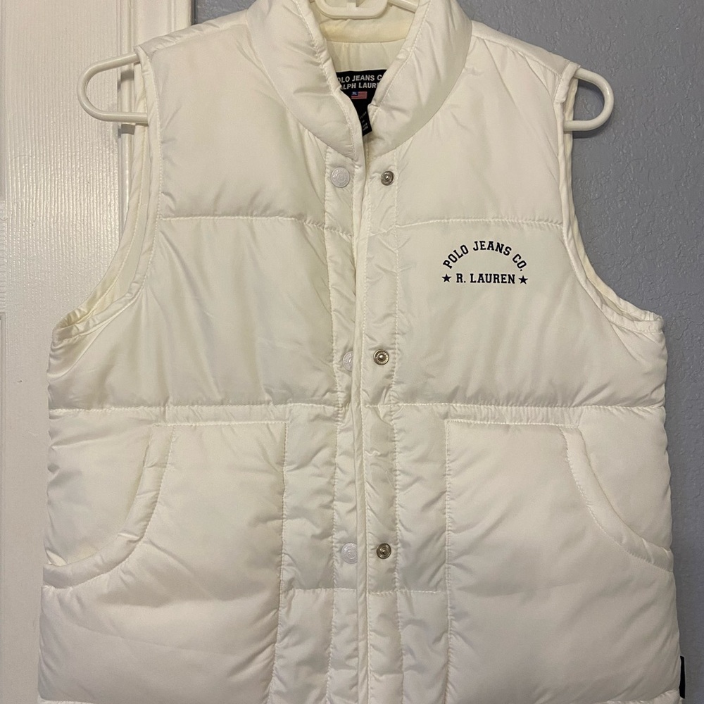 Polo by Ralph Lauren White Puffer Vest